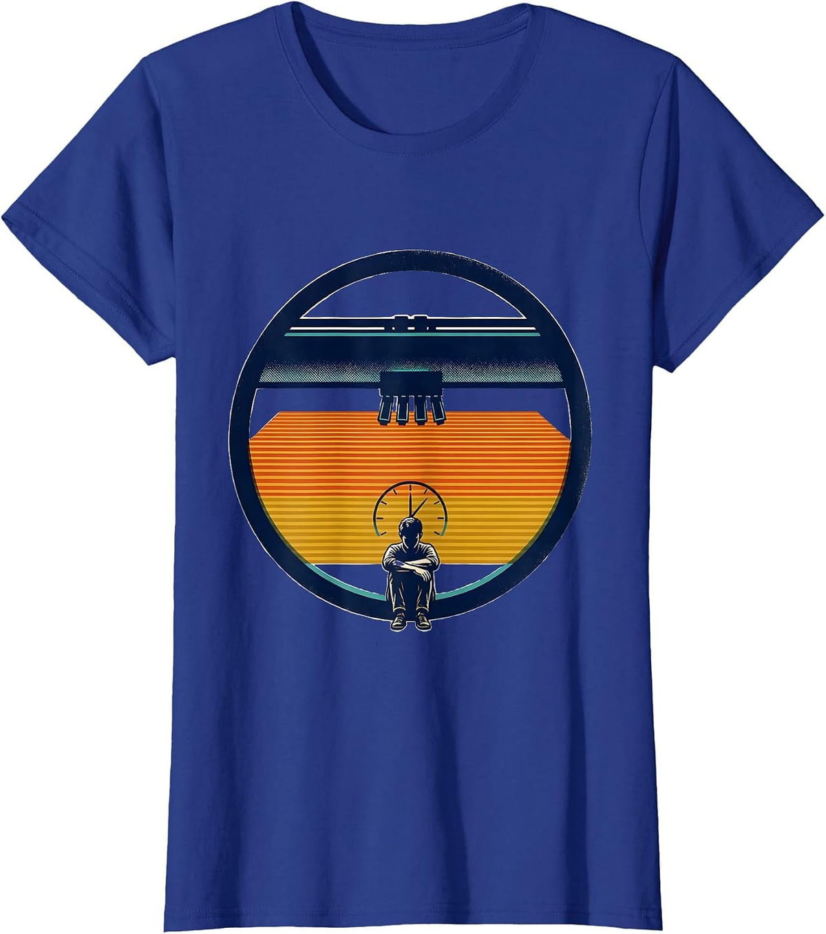 Women's 3D Printer Badge Deadpan Humor 3D Printing Hobbyist T-Shirt - Royal Blue