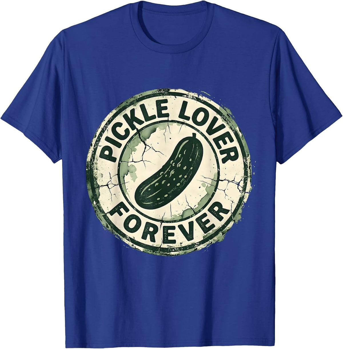 Pickle Lover Forever Funny Pickle Design T-Shirt - Royal Blue
