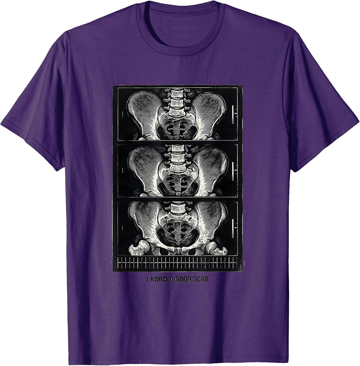 Men's I Know A Good Scan Radiology Tech Rad Tech Humor T-Shirt - Purple