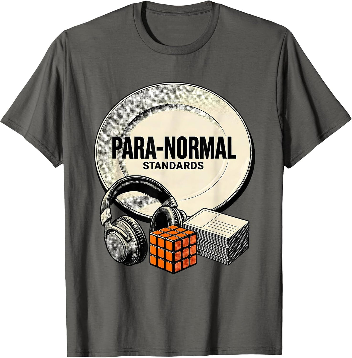 Men's Para-Normal Standards Funny Paraprofessional Goose SPED T-Shirt - Asphalt Grey