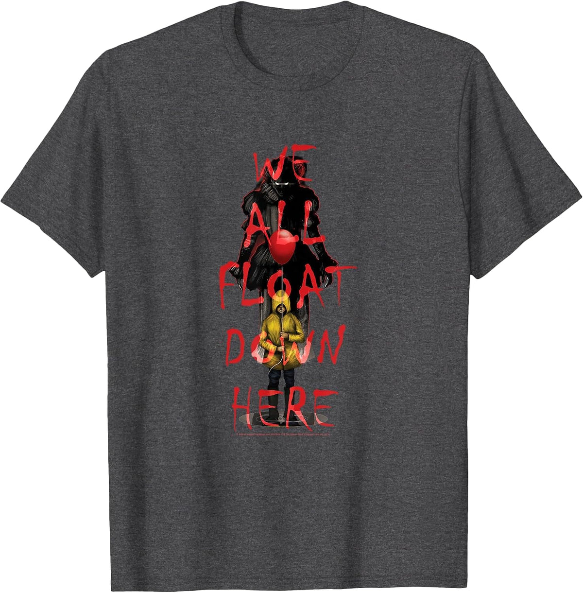 It We All Float Down Here T-Shirt - Dark Heather Grey