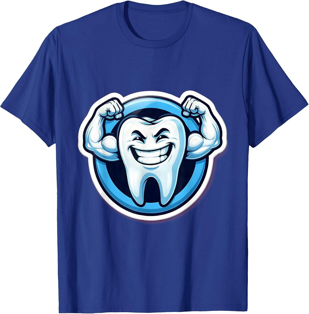 Strong Tooth Dental Assistant Graphic Design T-Shirt - Royal Blue