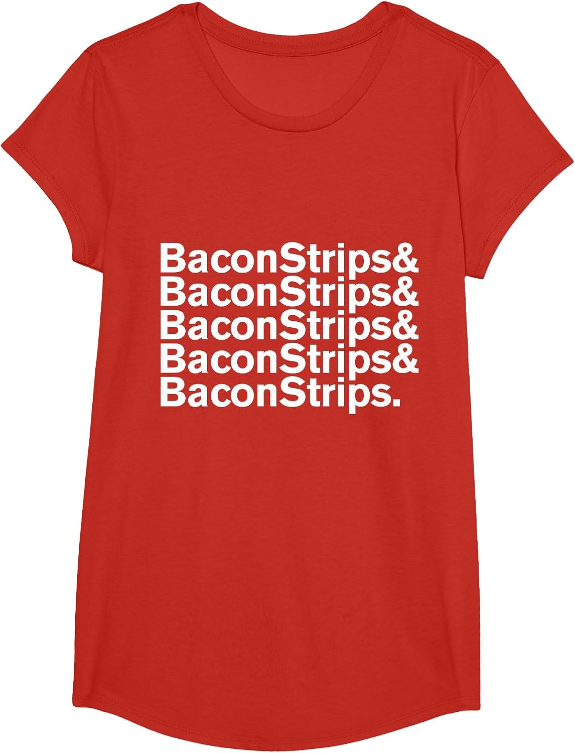 Baconstrips & Bacon Strips T-Shirt T-Shirt - Girls Red