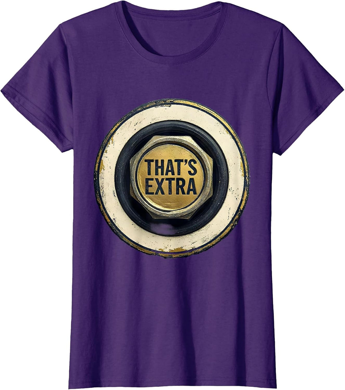 Women's That's Extra Funny Plumber Sarcastic Humor Pipefitter T-Shirt - Purple