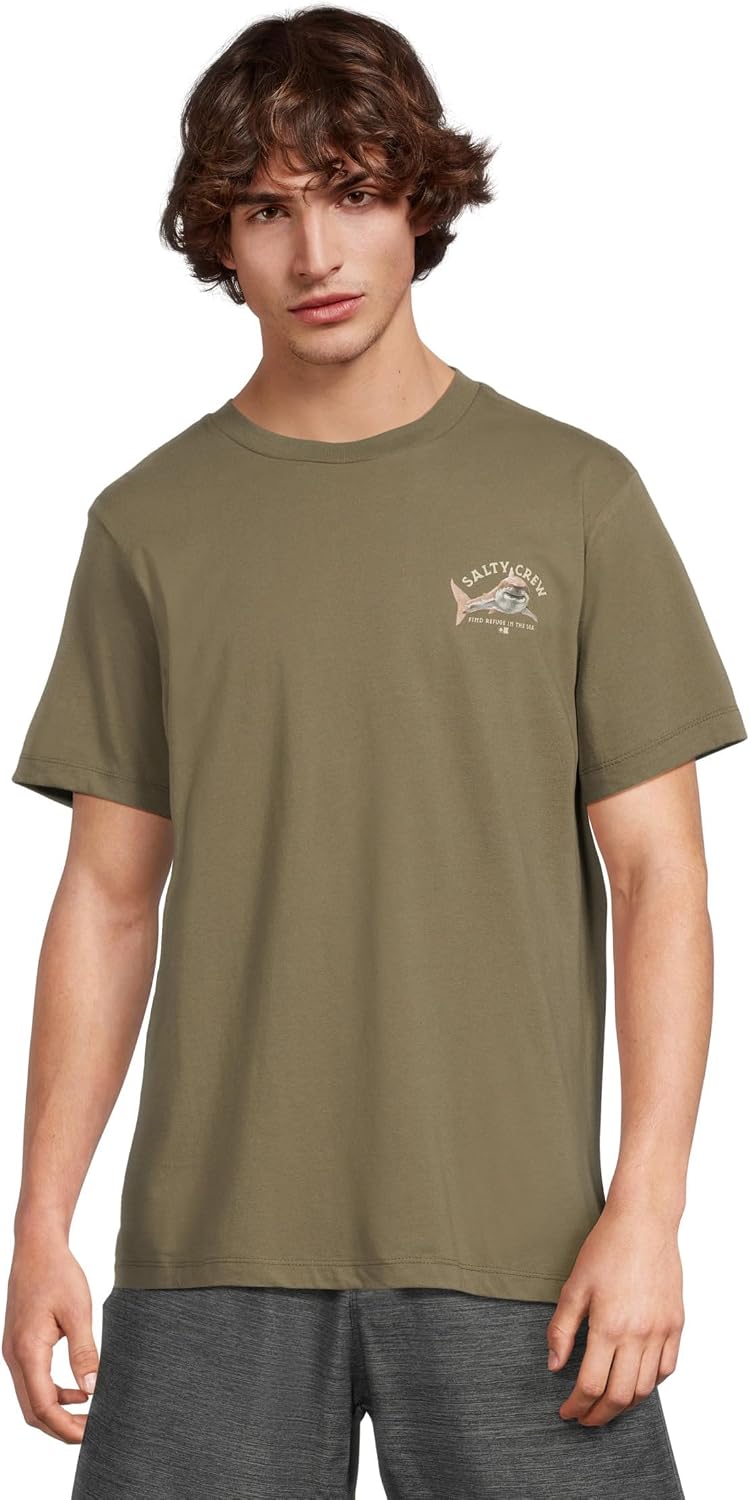 Salty Crew Men's Lurking Short Sleeve Tee - Dusty Olive