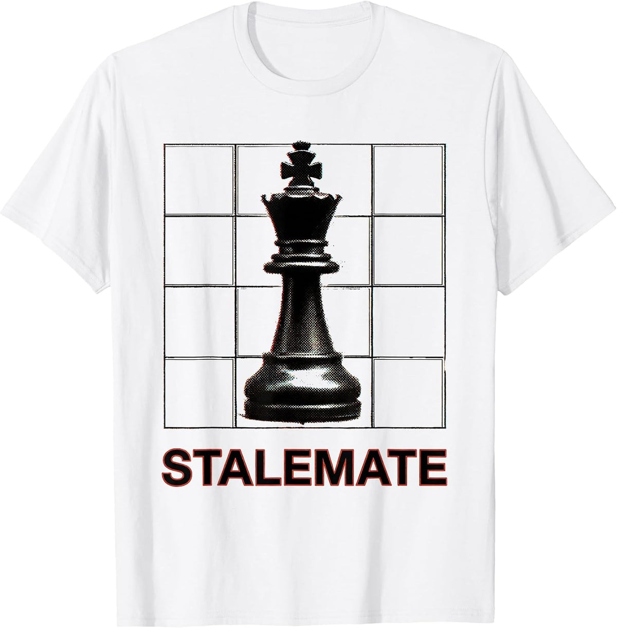 Men's Stalemate Funny Chess Player Board Game Lover Gift T-Shirt - White