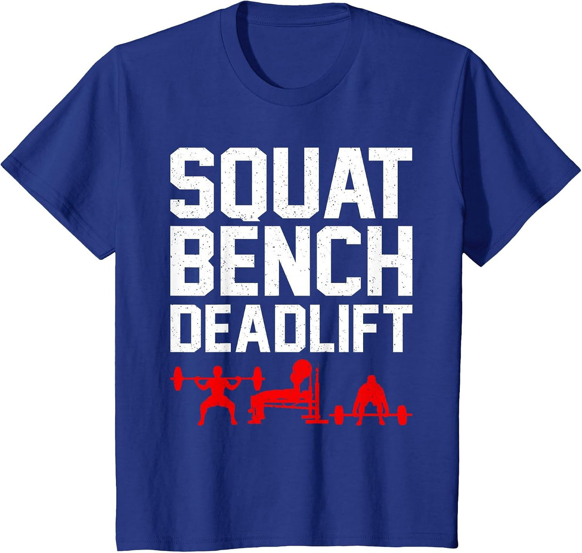 Powerlifting Art for Men Women Weight Lifting Power Lifter T-Shirt - Royal Blue