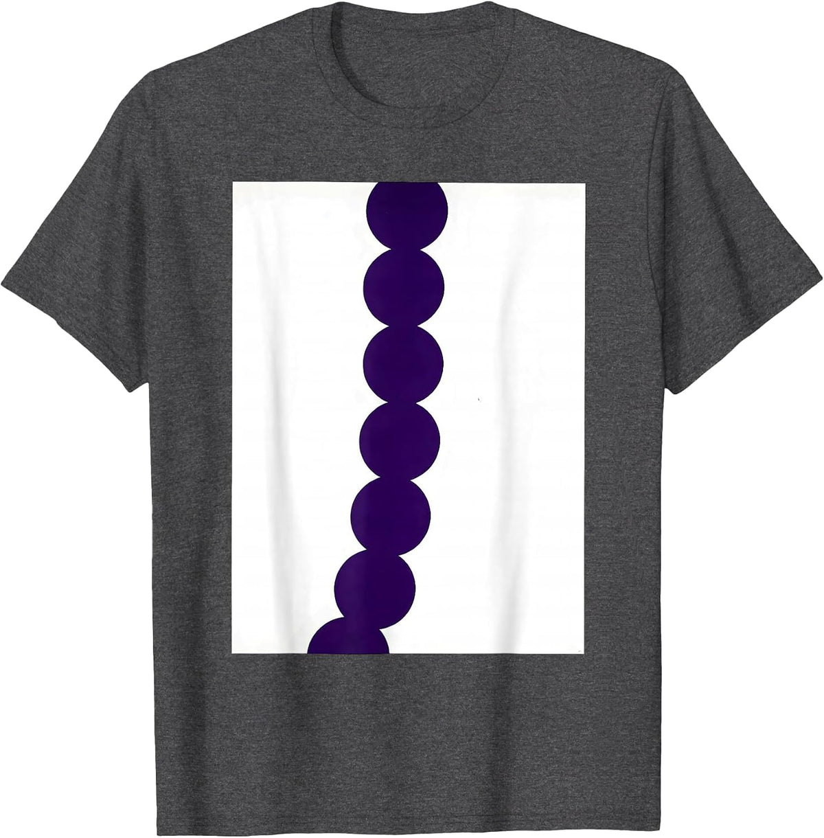 Carnival Beads Minimalist Mardi Gras Party Group T-Shirt - Dark Heather Grey