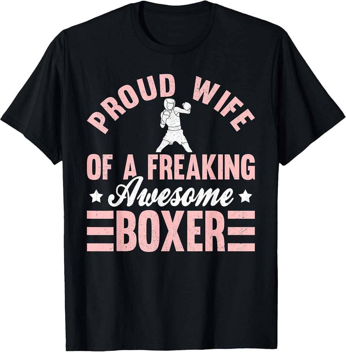 Boxer Boxing Wife T-Shirt - Black