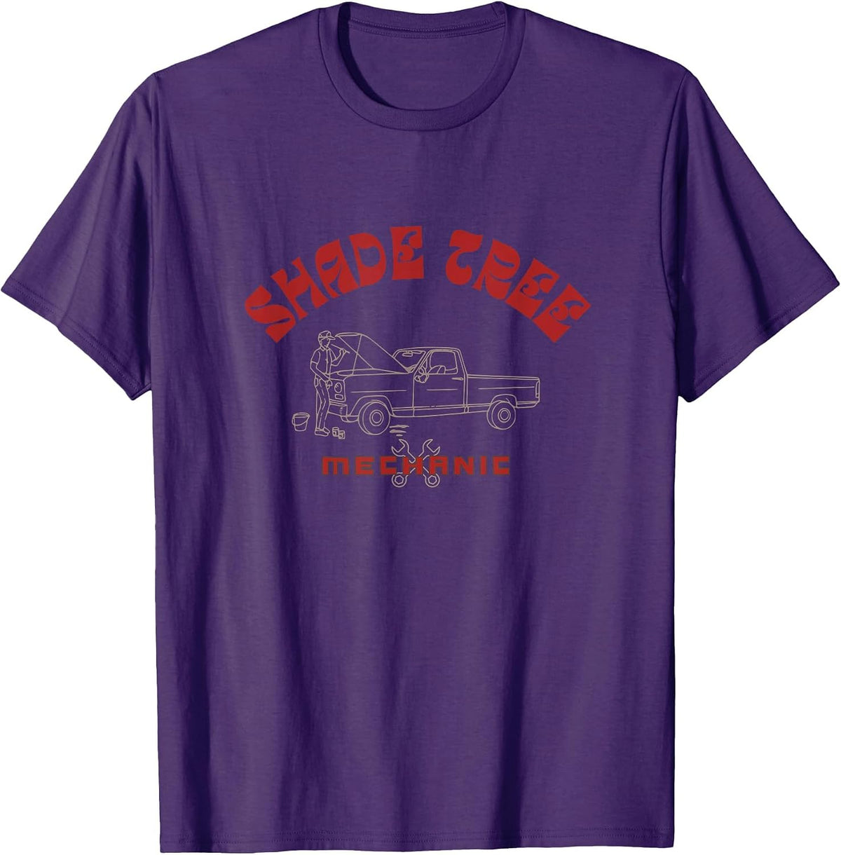 Shade Tree Mechanic T-Shirt - Purple