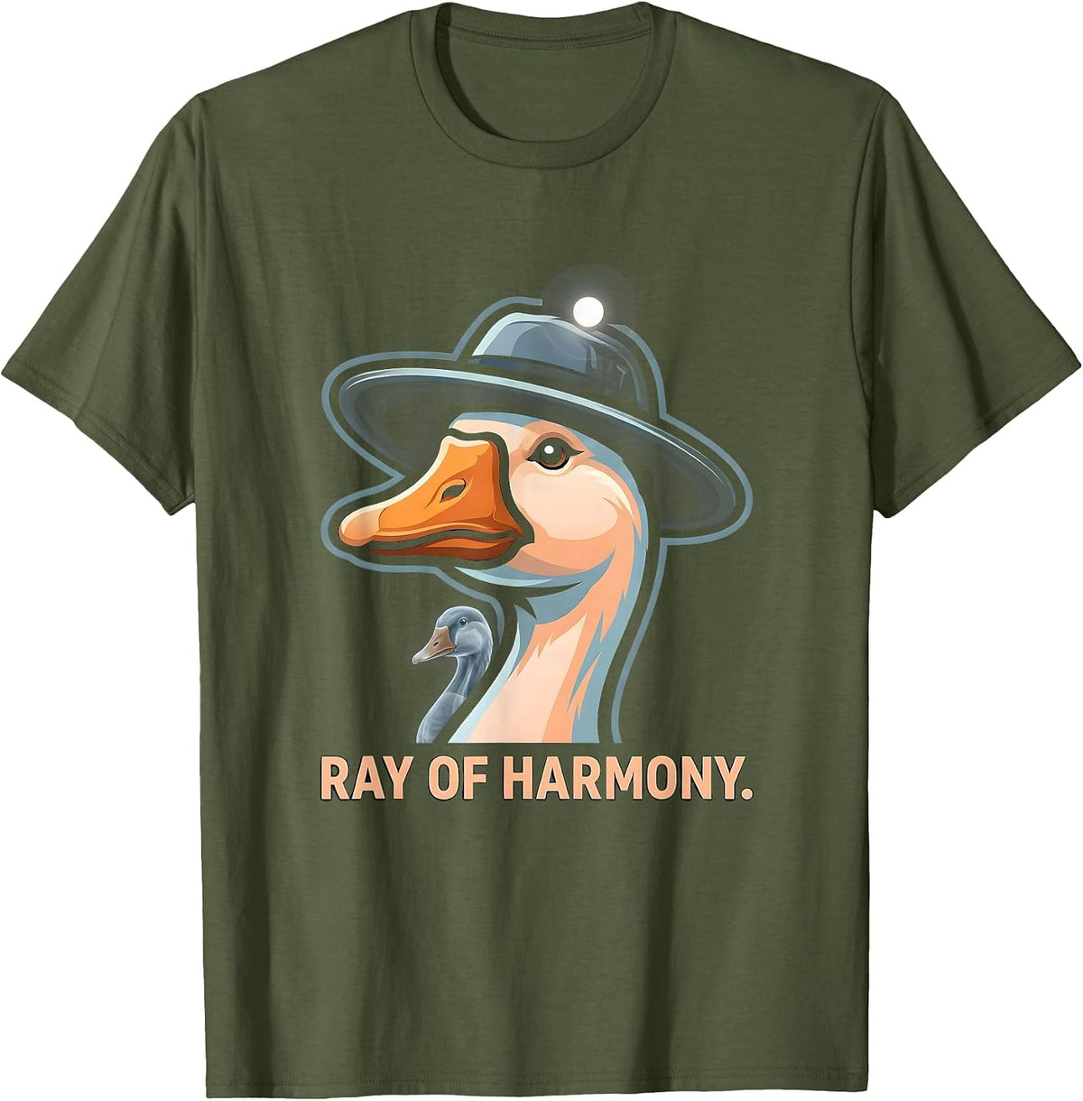 Ray of Harmony Funny Radiologic Technologist X-ray Tech Gift T-Shirt - Olive Green
