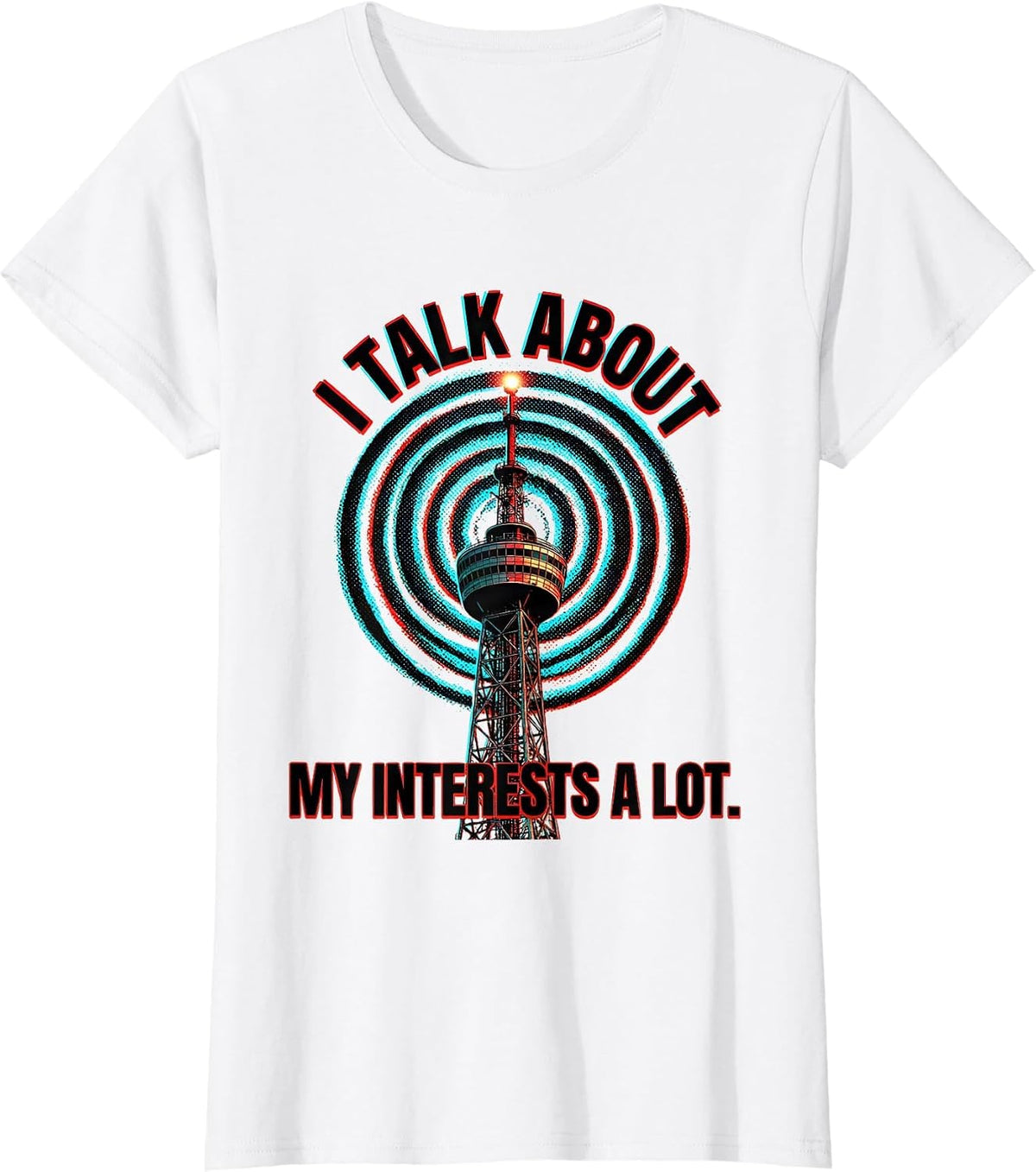 I Talk About My Interests A Lot Pop Art Neurodiversity Meme T-Shirt - White