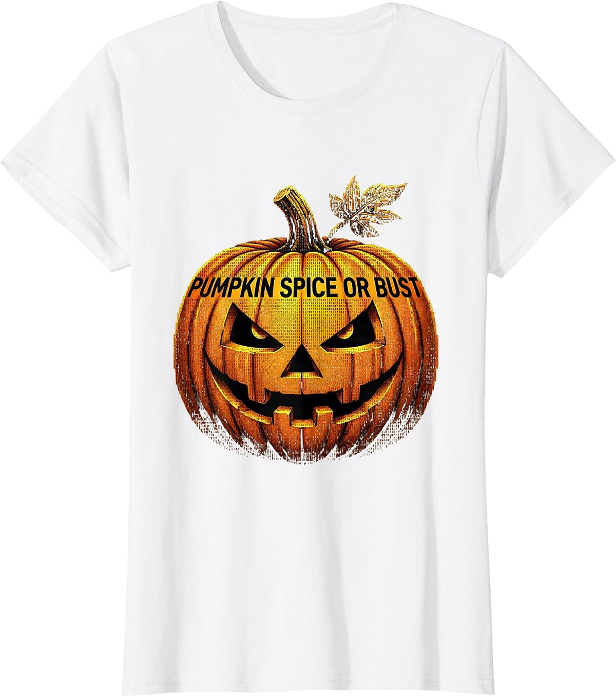 Pumpkin Spice Or Bust Fall Season Design T-Shirt - White