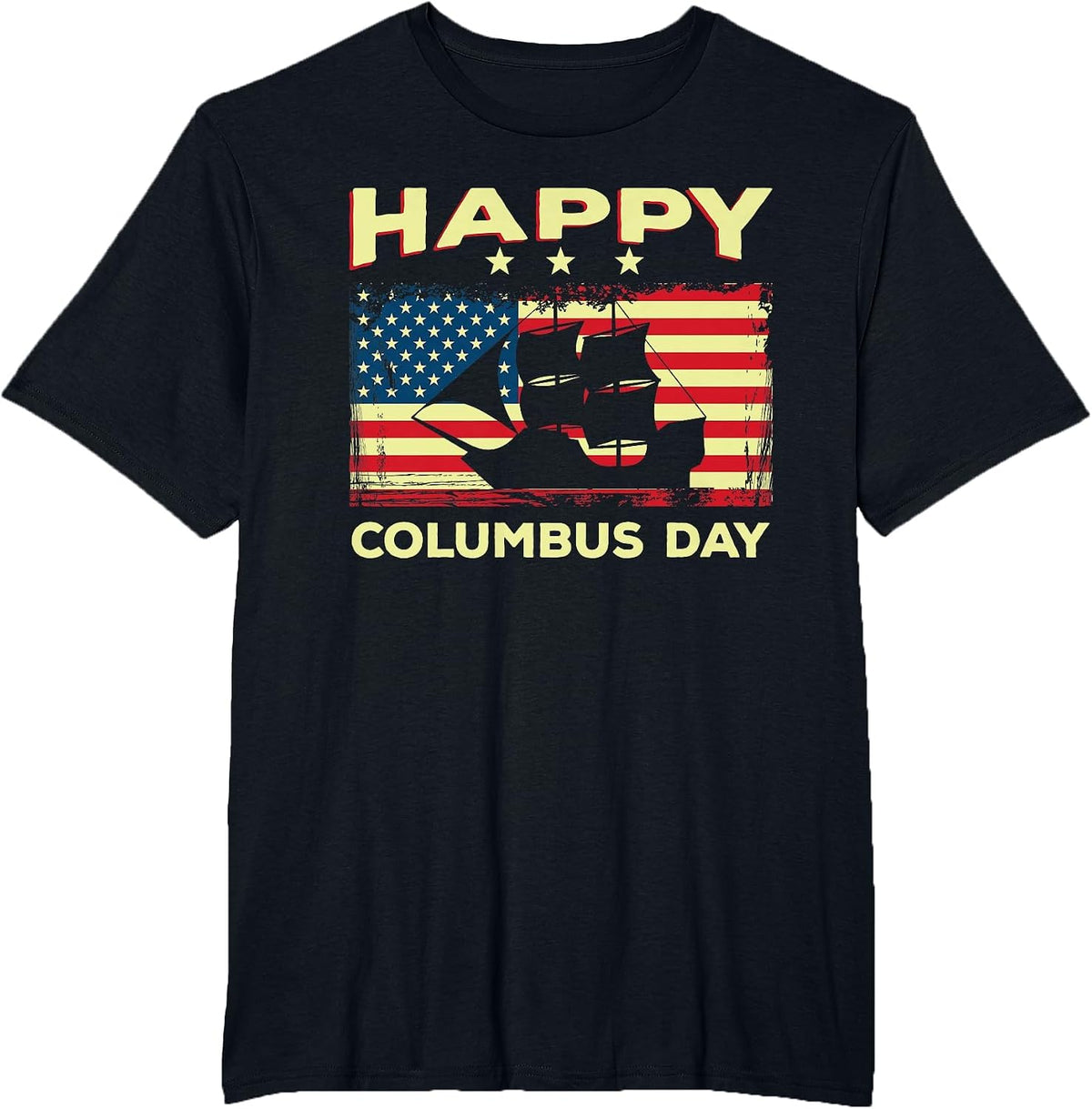 Happy Columbus Day - Discovery Italian Explorer T-Shirt - Black