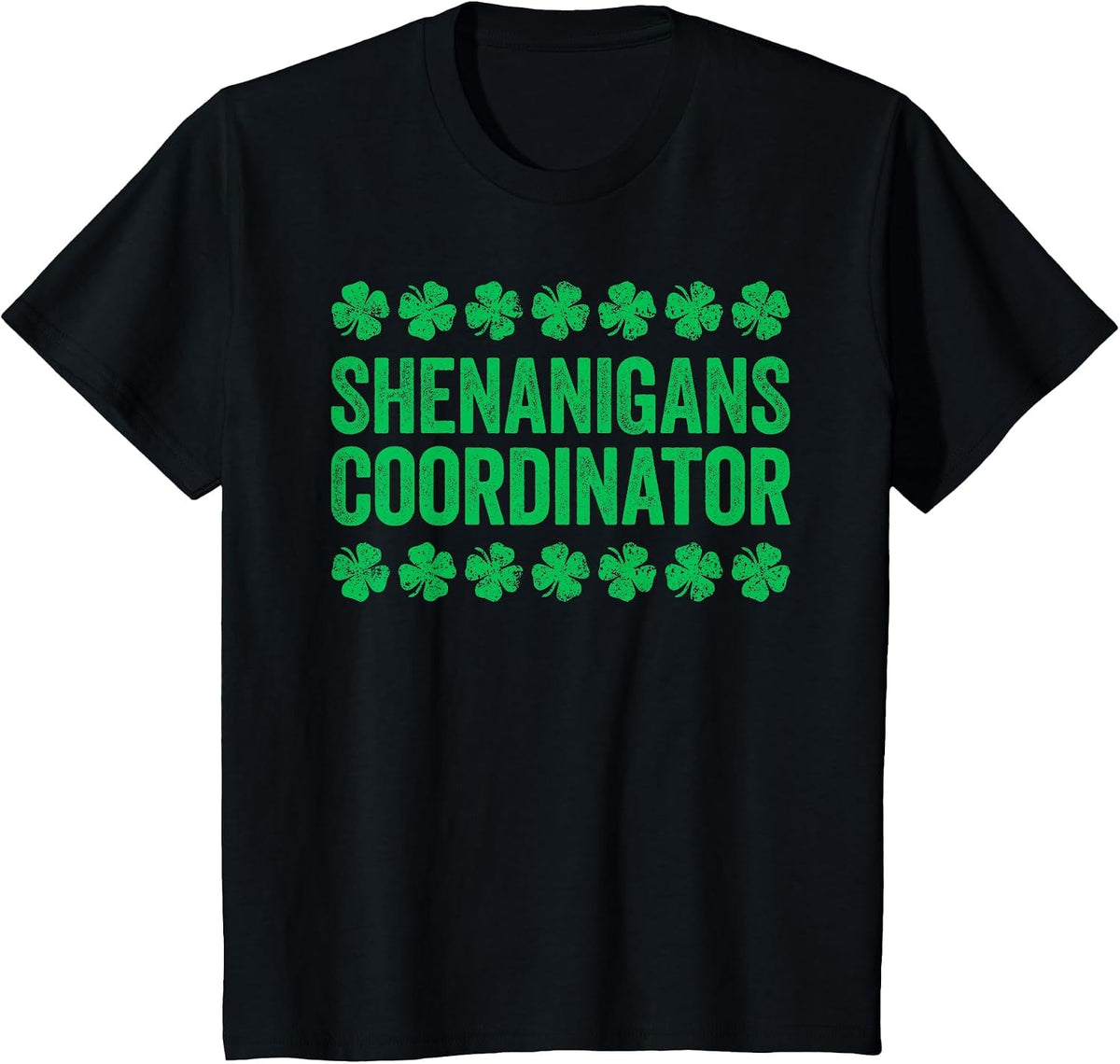 Shenanigans Coordinator Shirt Men Women Kids St Patricks Day T-Shirt - Black