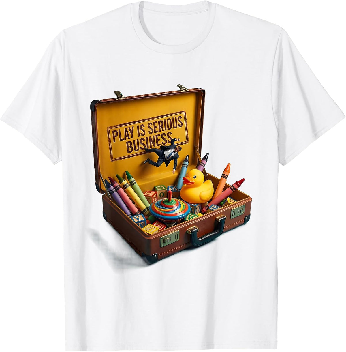 Play Is Serious Business Prek Teacher Design T-Shirt - White