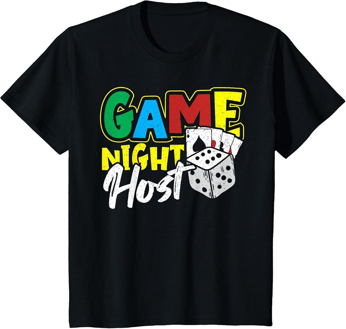 Game Night Host T-Shirt - Black