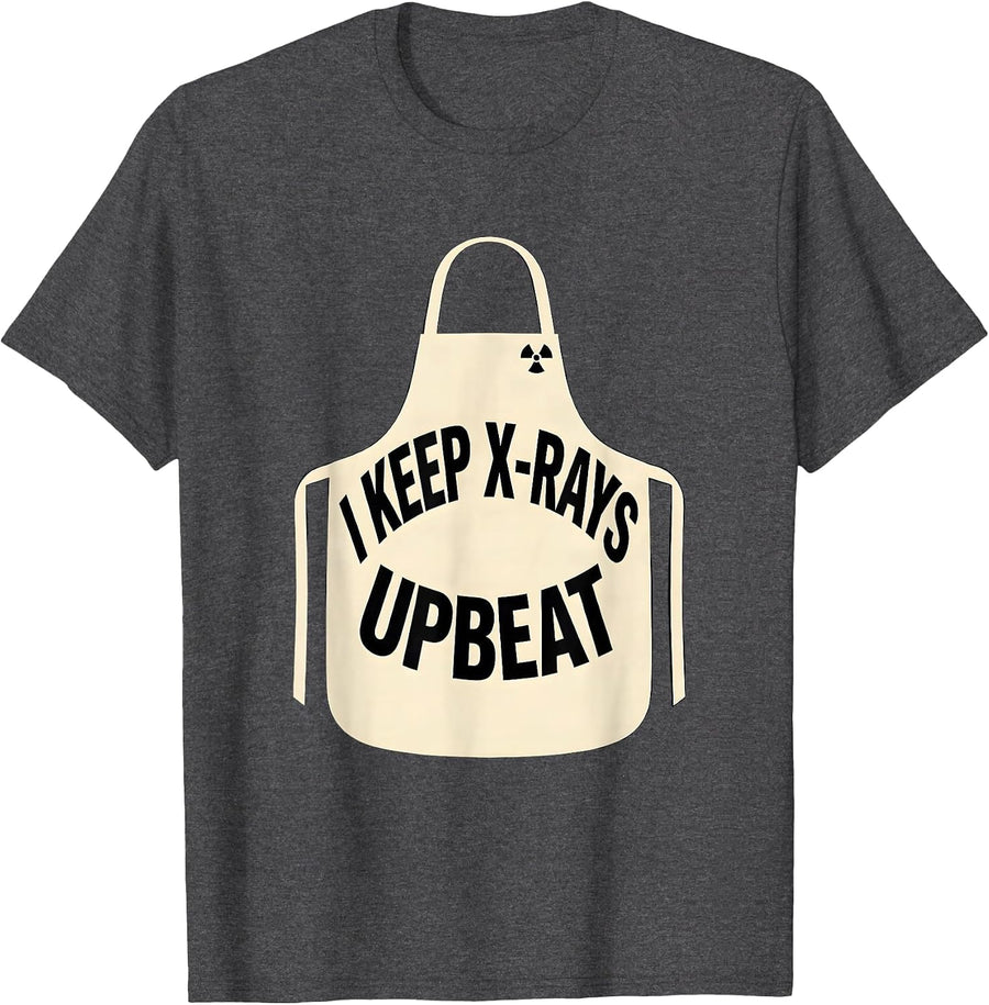 Men's I Keep X-Rays Upbeat Radiology Tech Rad Tech X-Ray T-Shirt - Dark Heather Grey
