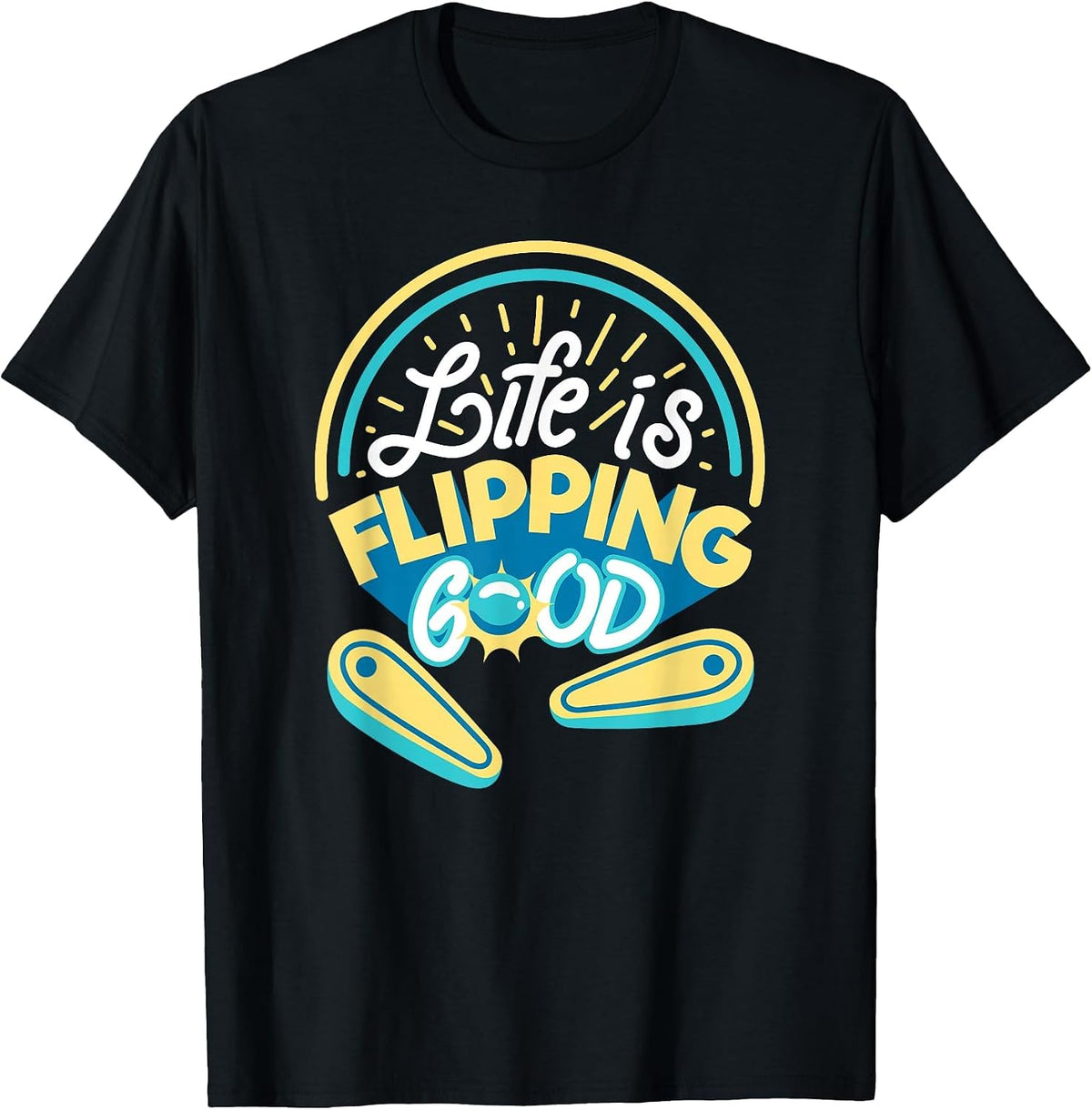 Classic Retro Arcade Pinball - Arcade Game Retro 80s Gaming T-Shirt - Black