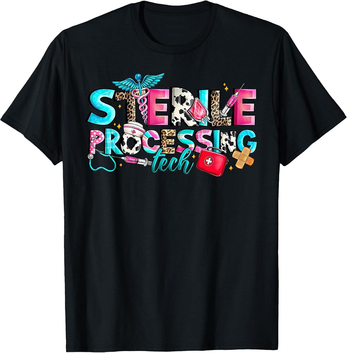 Sterile Processing Tech Western Nurse Sterile Processing T-Shirt - Black