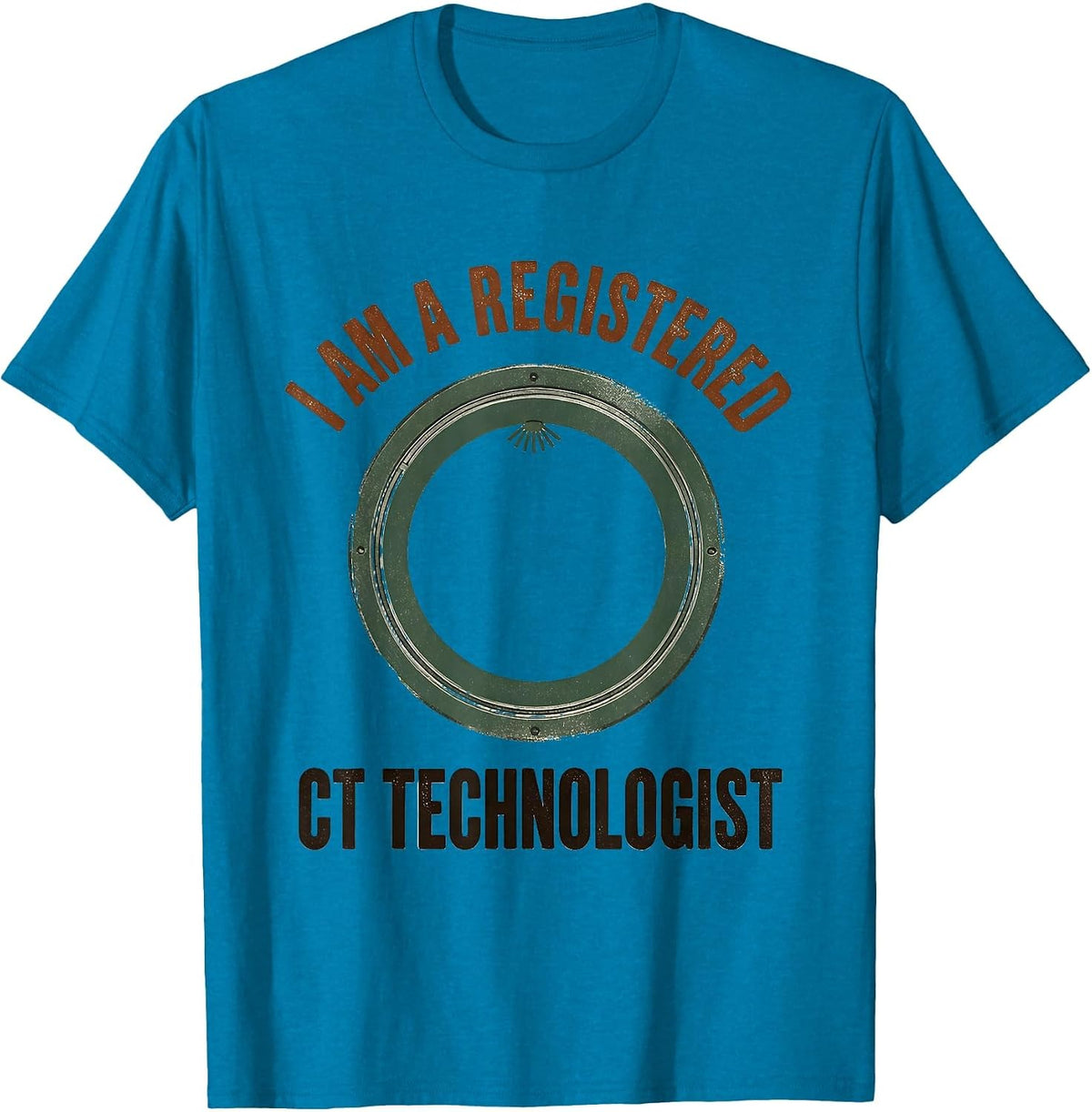 I Am A Registered CT Technologist Vintage Radiology Tech T-Shirt - Sapphire Blue