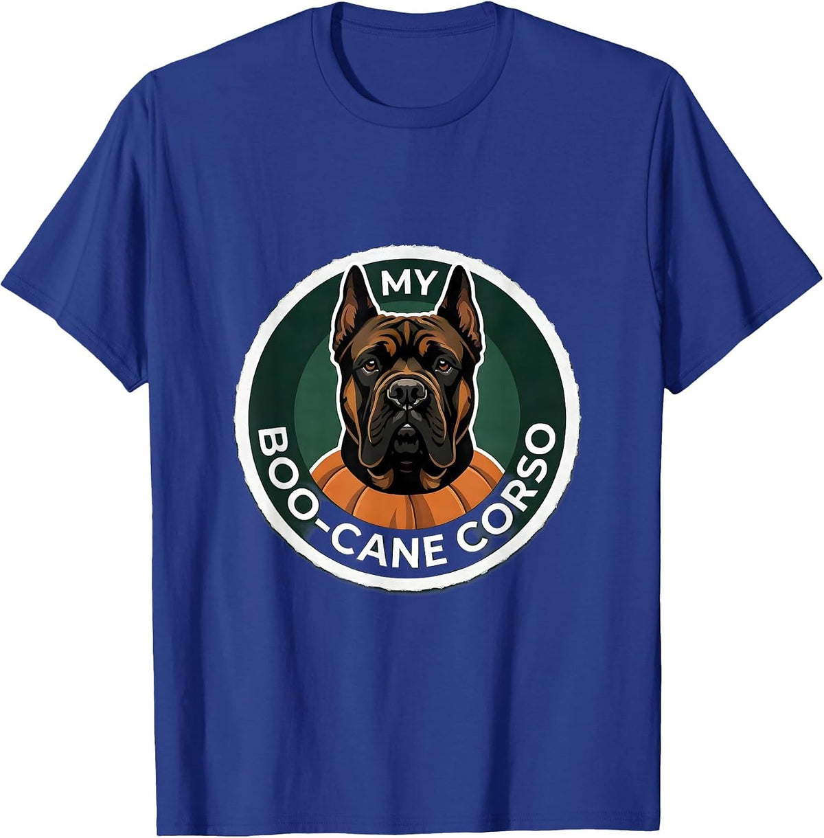 Men's My Boo-Cane Corso Funny Dog Lover Halloween Costume Pet T-Shirt - Royal Blue