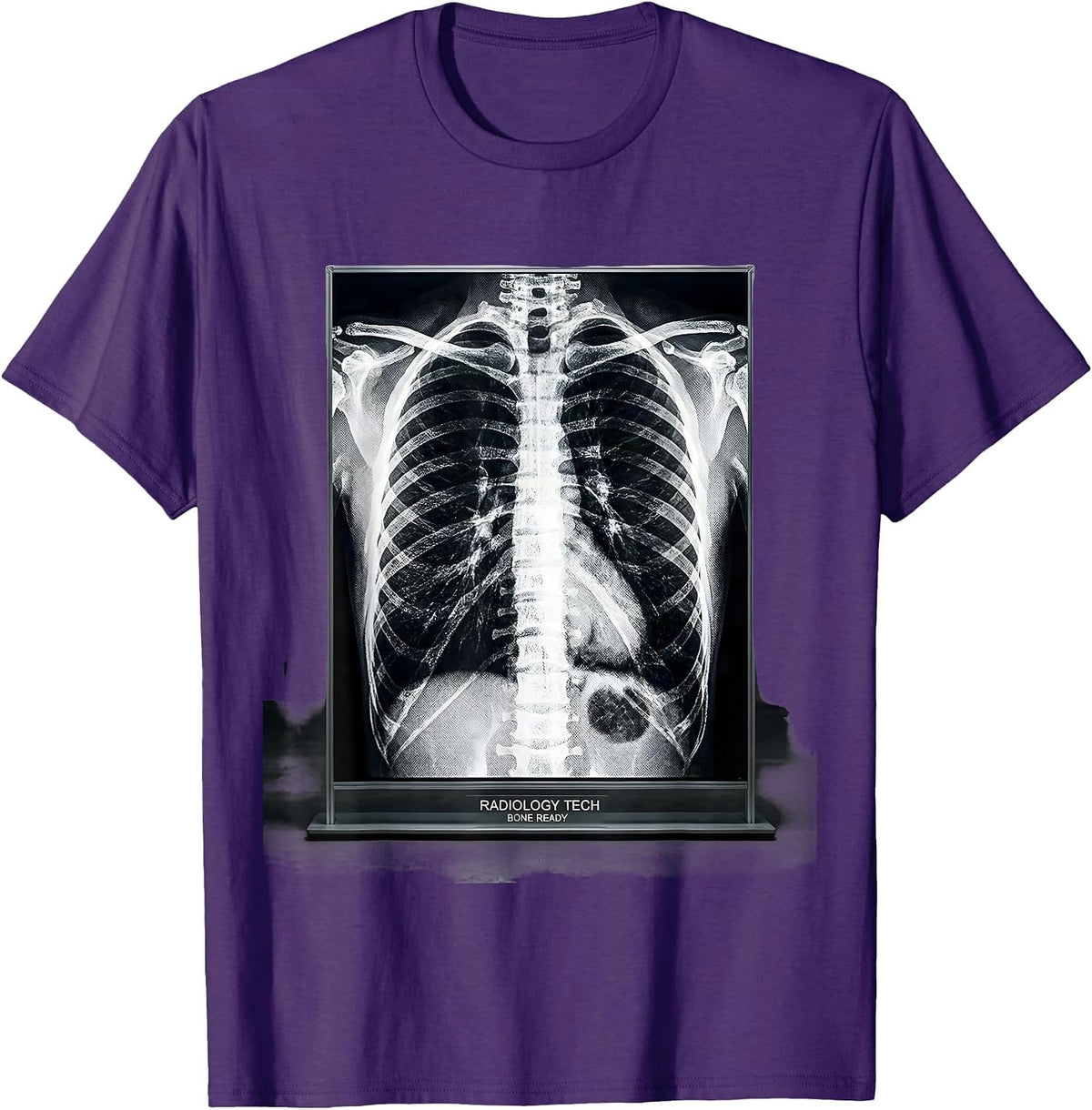 Men's Radiology Tech Bone Ready Funny Radiologic Technologist T-Shirt - Purple