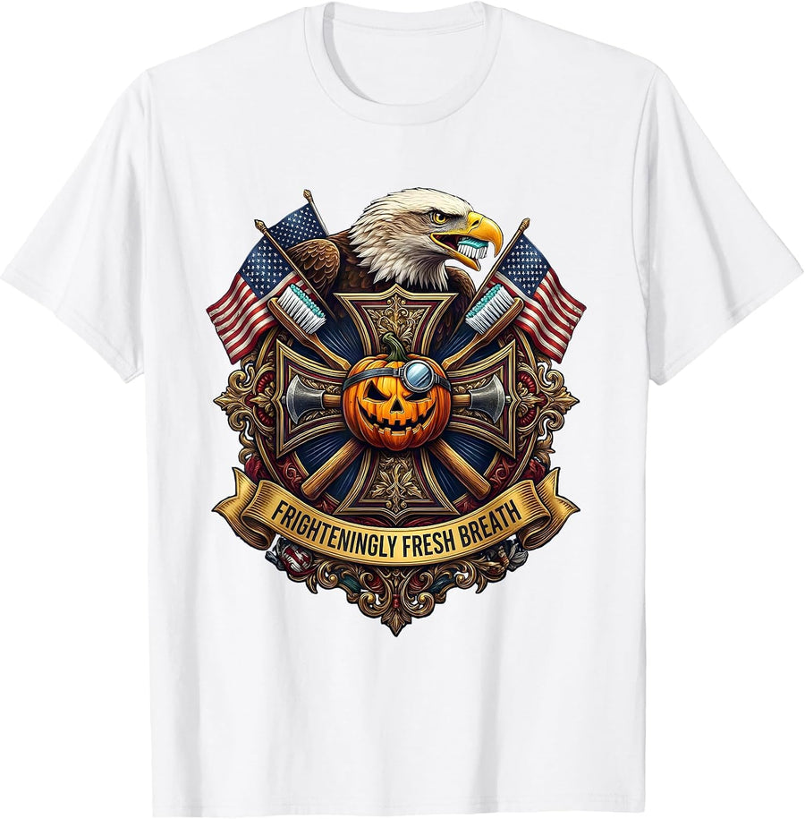 Men's Boo Crew Dentist Halloween Design T-Shirt - White