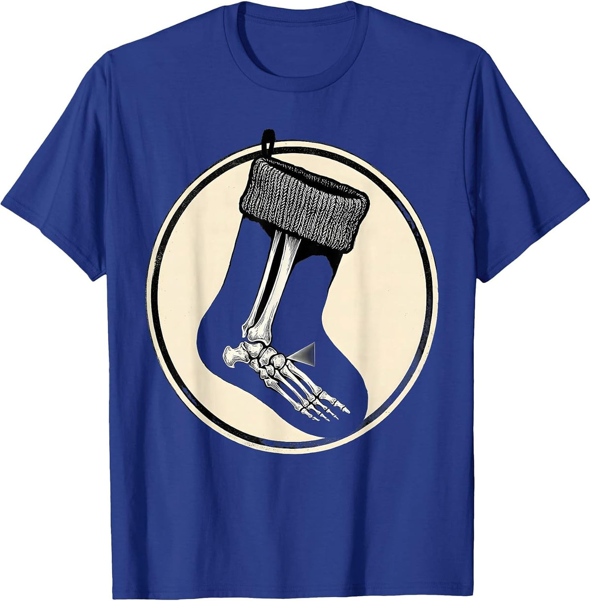 Men's Christmas Stocking Radiology Tech Scratchboard Xray Tech T-Shirt - Royal Blue