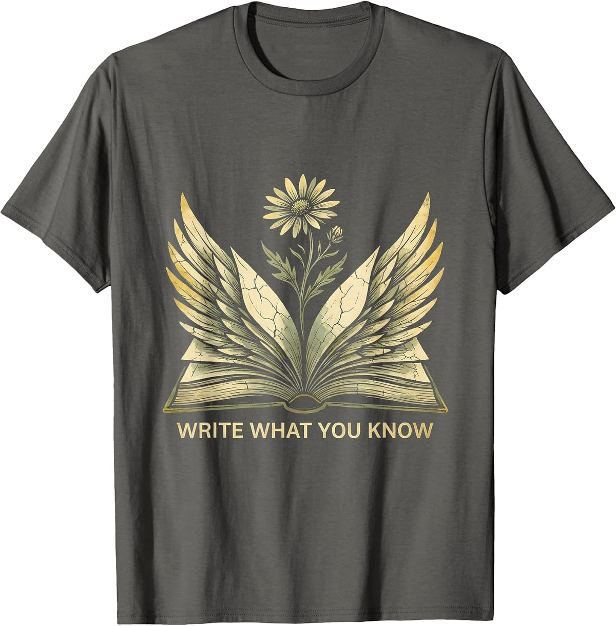 Write What You Know English Teacher Design T-Shirt - Asphalt Grey