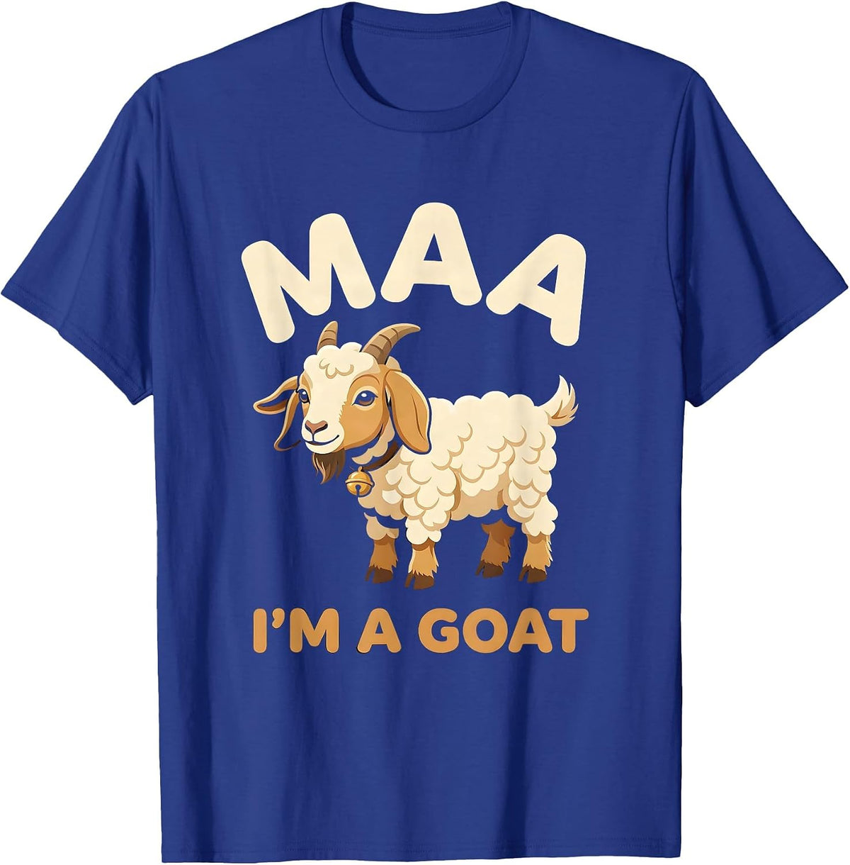 Maa I'm a Goat Funny Sheep Costume Halloween Party T-Shirt - Royal Blue