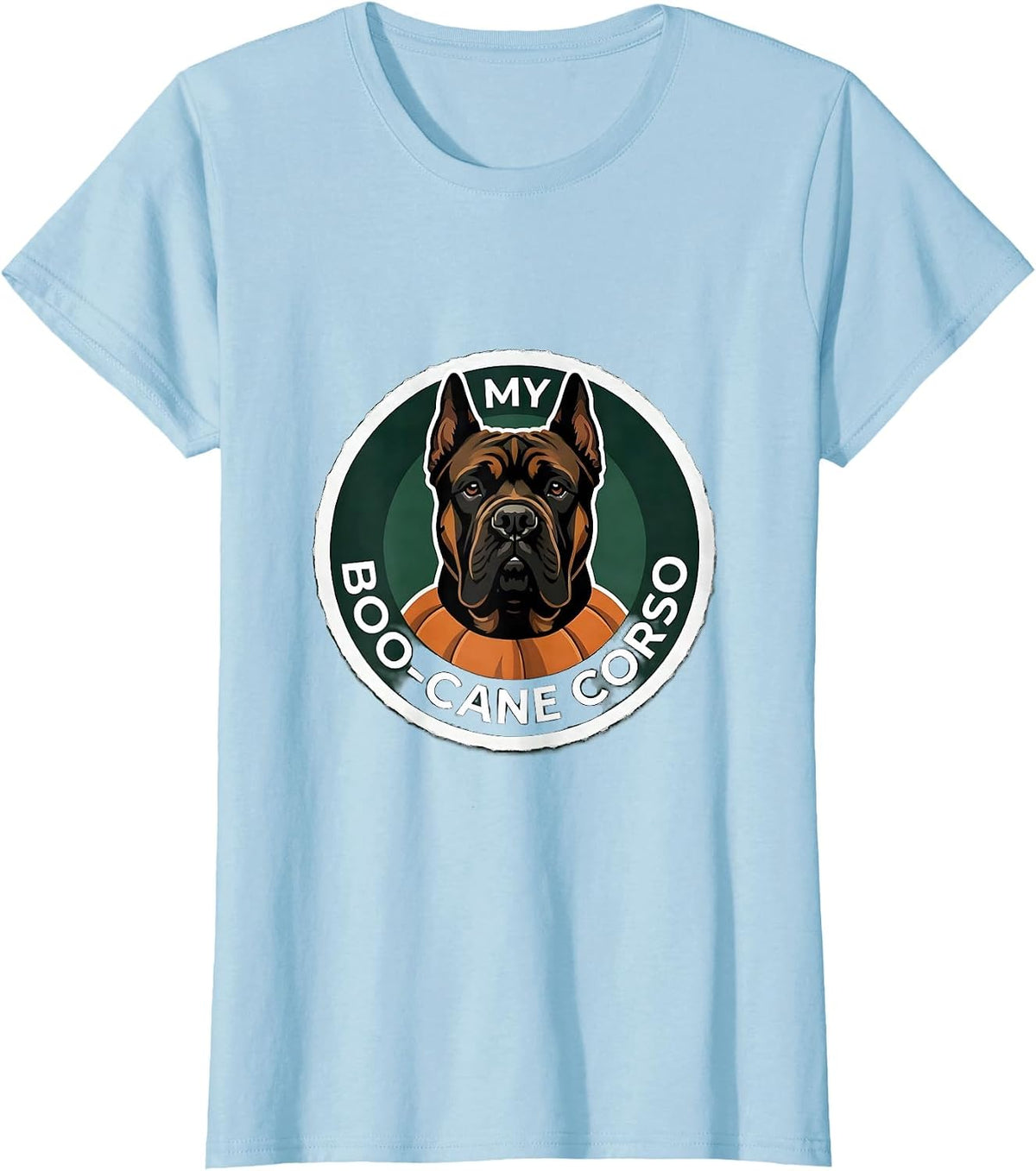 Women's My Boo-Cane Corso Funny Dog Lover Halloween Costume Pet T-Shirt - Baby Blue