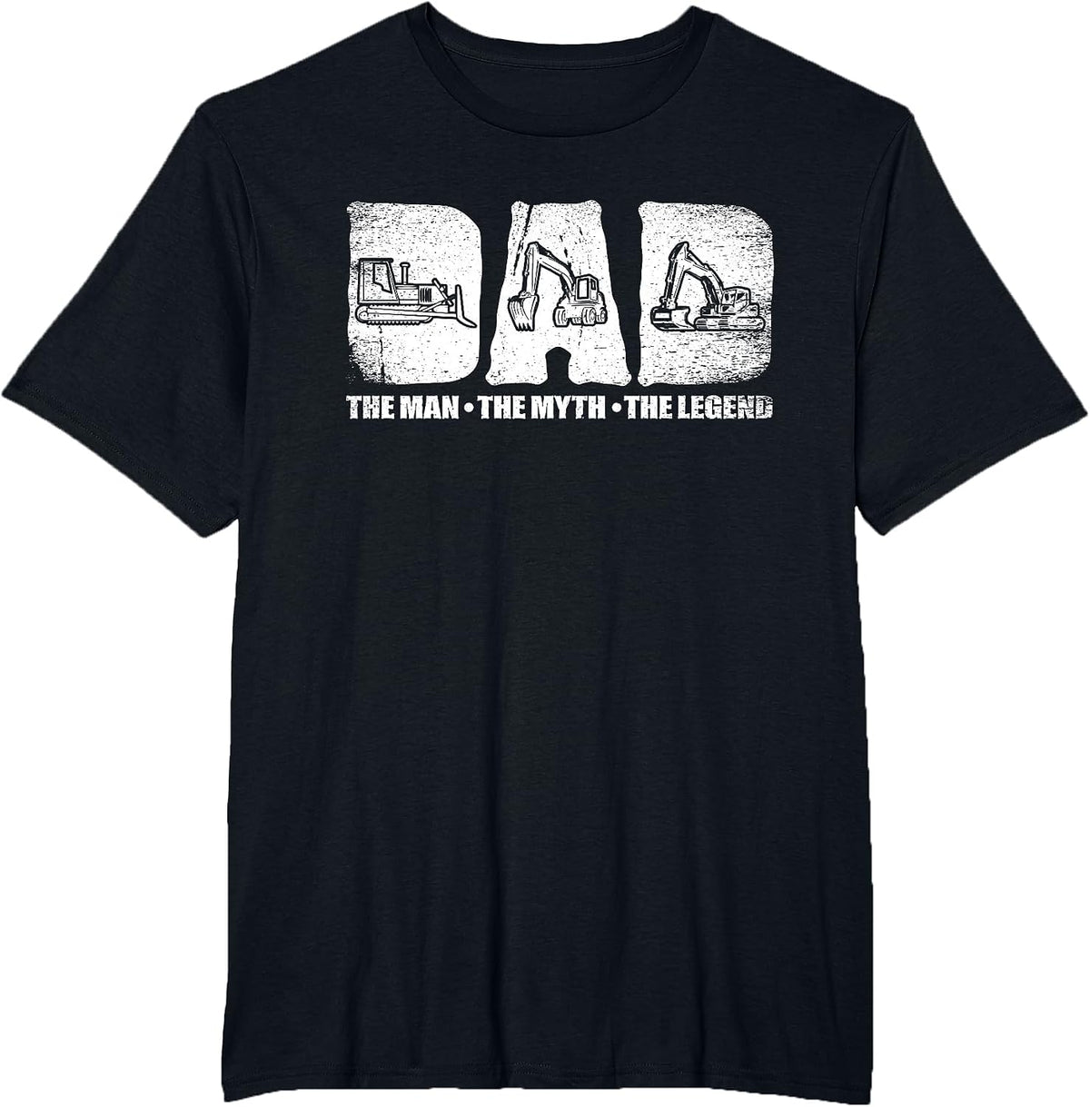 Construction Machine Guide T-Shirt - Black