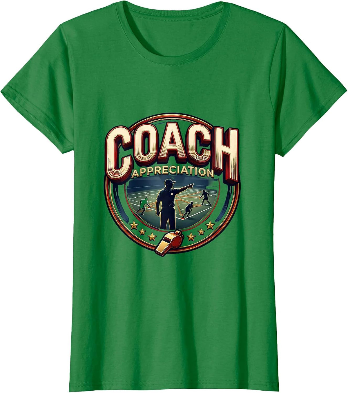 Women's Coach Guide Drill Diagram Sign Painter Sports Gift T-Shirt - Kelly Green