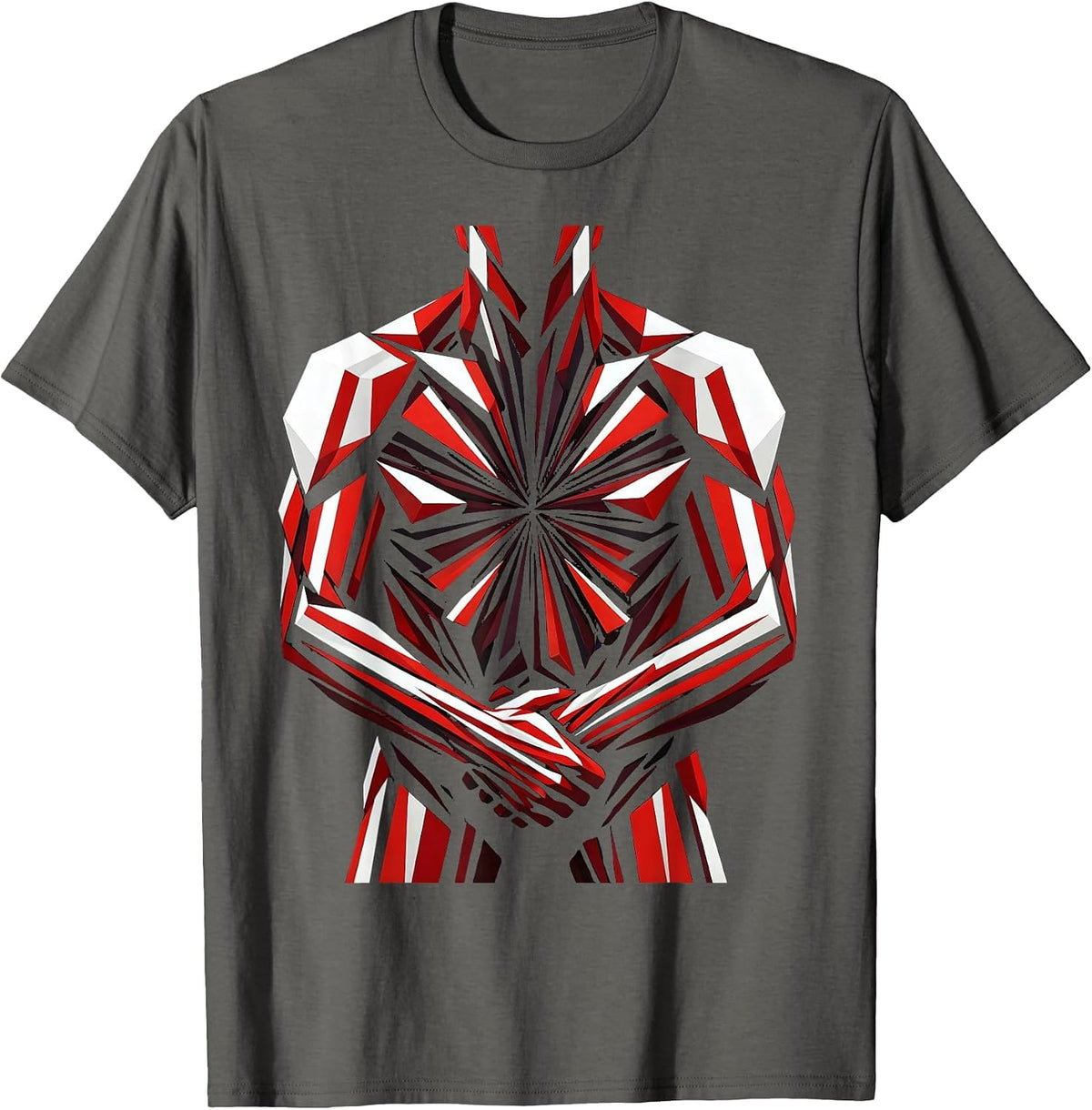 Rugby Forwards Pack Binding Dark Illustration T-Shirt - Asphalt Grey