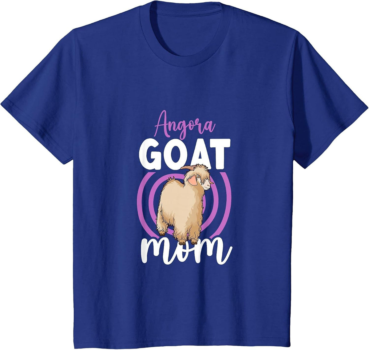 Angora Goat Mom T-Shirt - Royal Blue