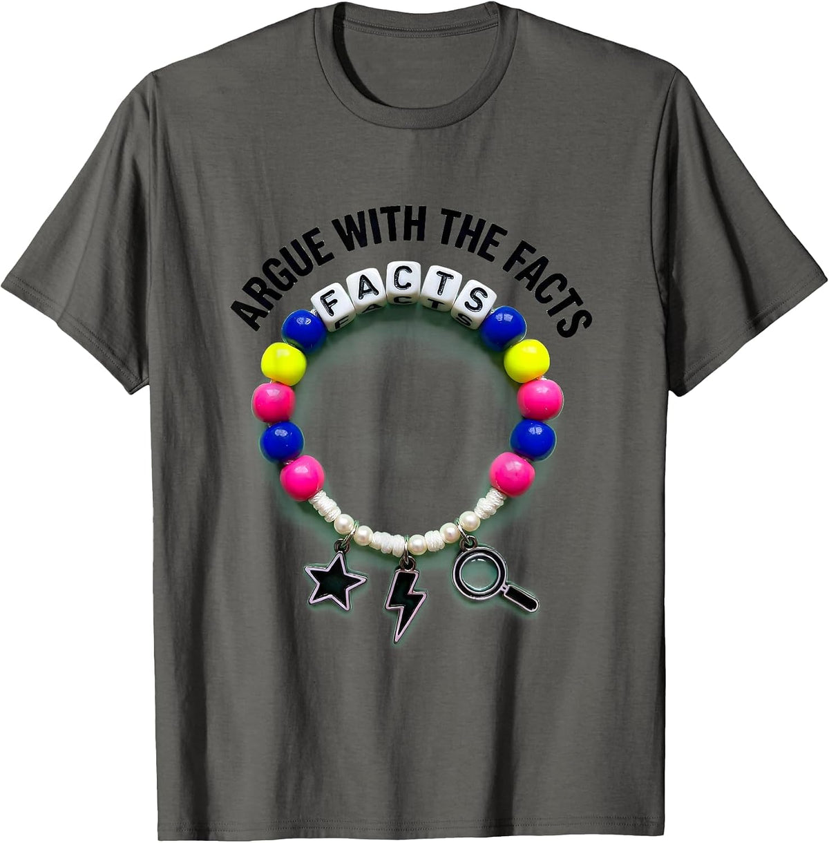 Men's Prove Me Wrong Argue With The Facts Design T-Shirt - Asphalt Grey