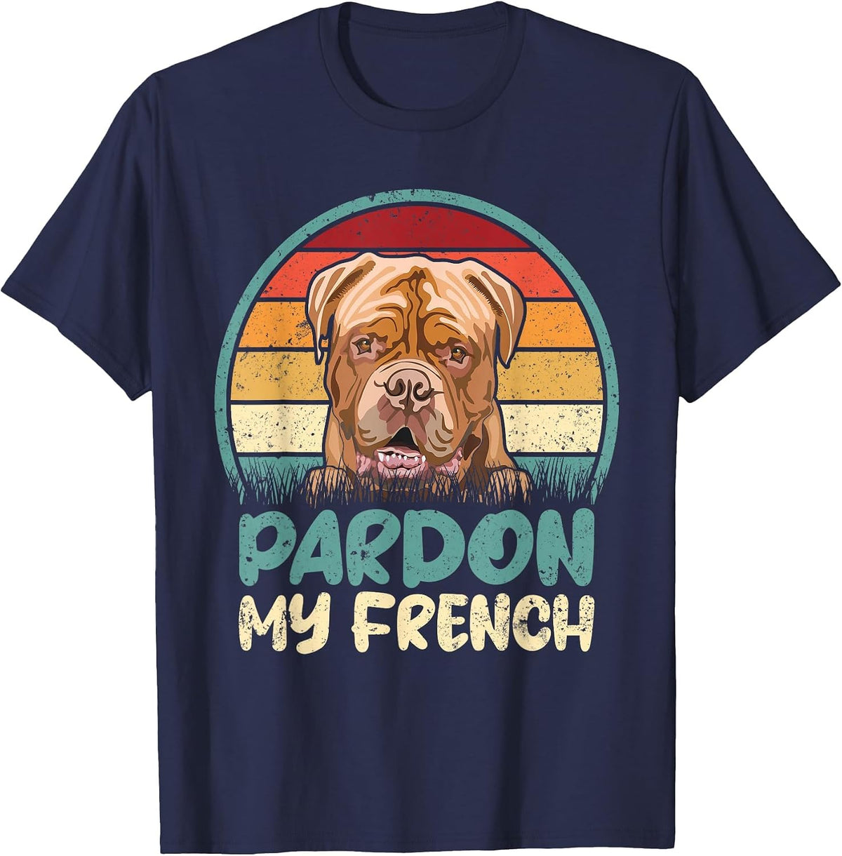 French Mastiff T-Shirt - Navy Blue