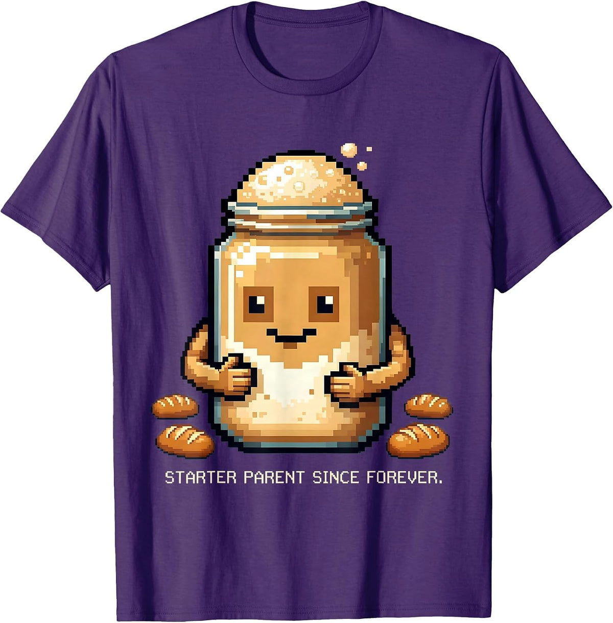 Men's Starter Parent Since Forever Sourdough Era T-Shirt - Purple