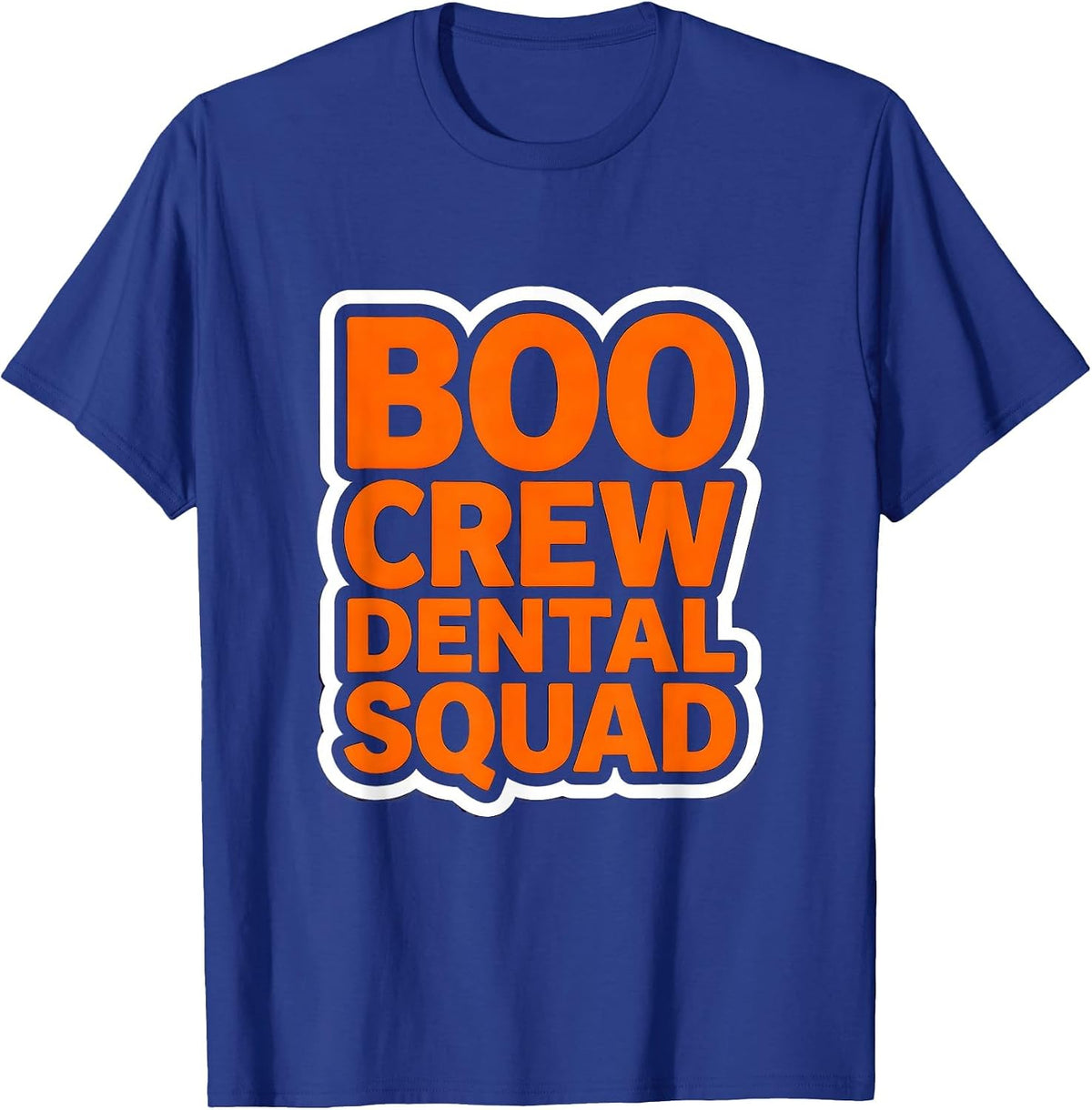 Men's Boo Crew Dental Squad Halloween Design T-Shirt - Royal Blue