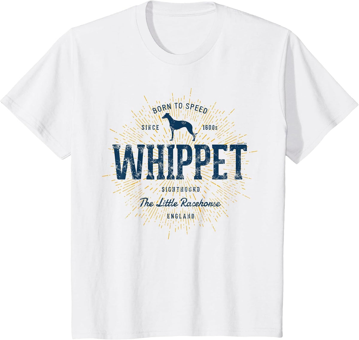 Vintage Whippet Retro T-Shirt - White