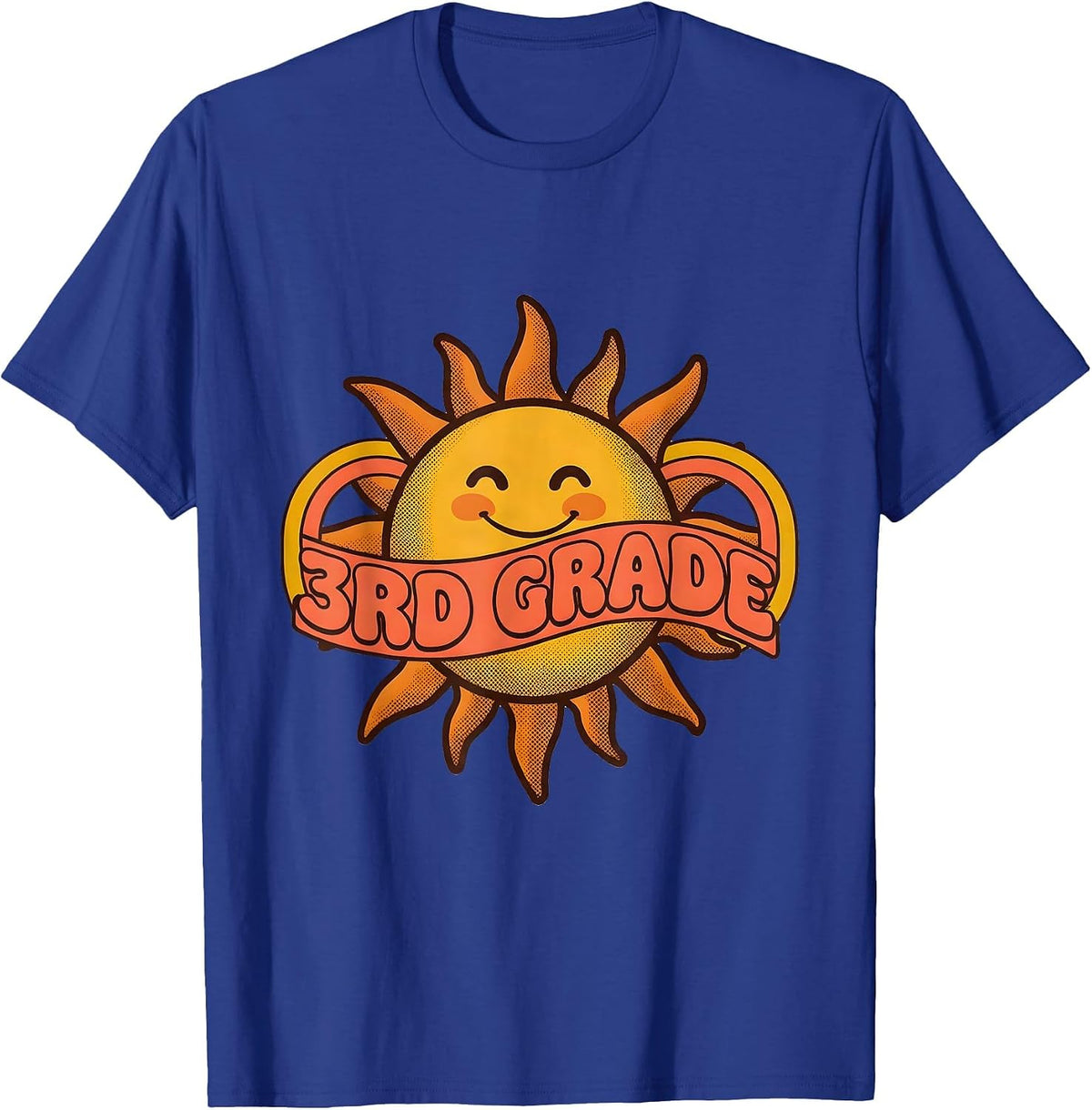 Groovy 3rd Grade Back To School First Day of Third Grade T-Shirt - Royal Blue