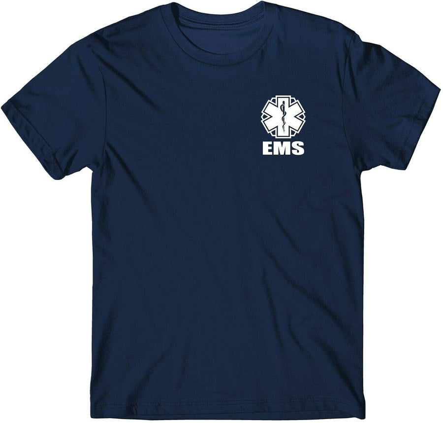 Smart People Clothing EMS DryBlend Tee 2, Emergency Medical Services, First Responder - Navy