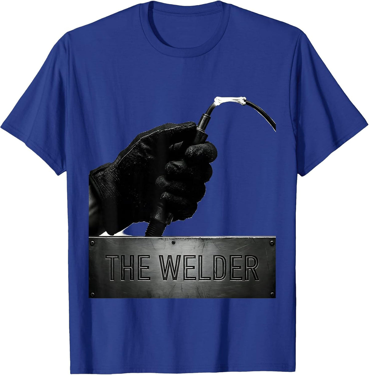 Men's THE WELDER Funny Welder Metal Worker Trade Humor Gift T-Shirt - Royal Blue