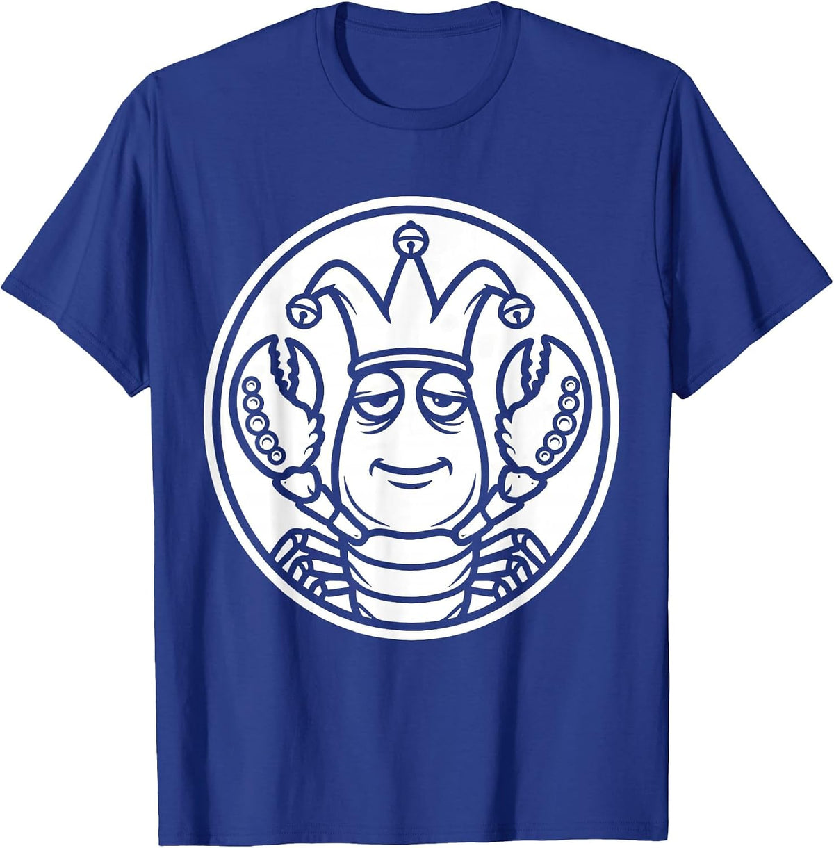 Men's Crawfish Jester Mardi Gras Six Seven Meme Kids Humor T-Shirt - Royal Blue