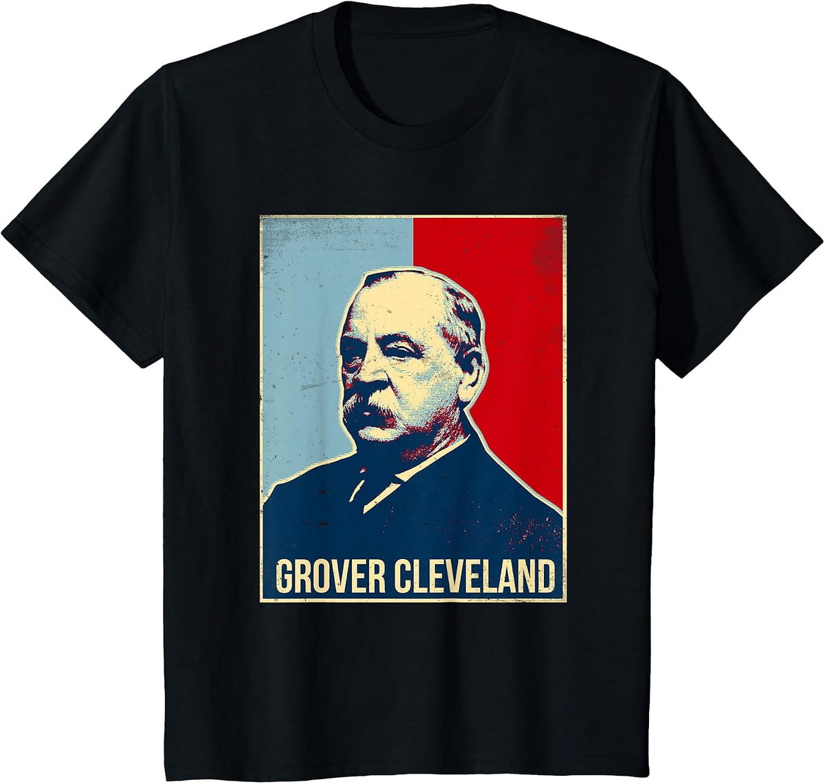 Grover Cleveland President Tshirt T-Shirt - Black