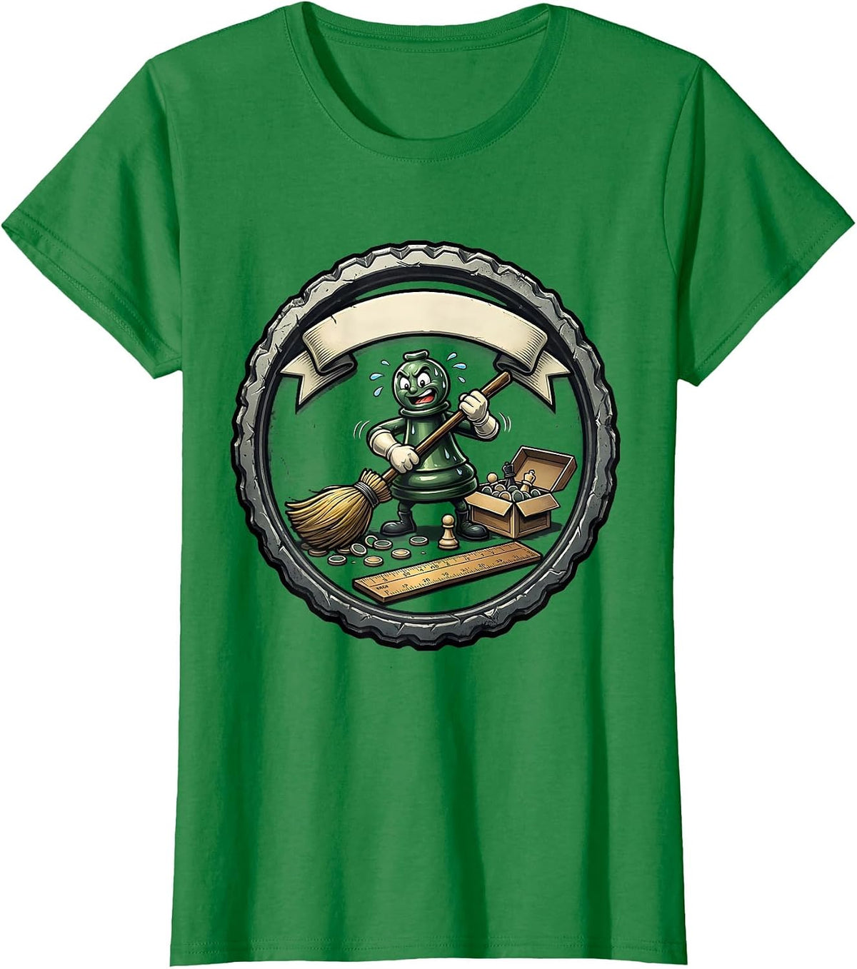 Board Game Night Host Funny Gamer Night Humor T-Shirt - Kelly Green