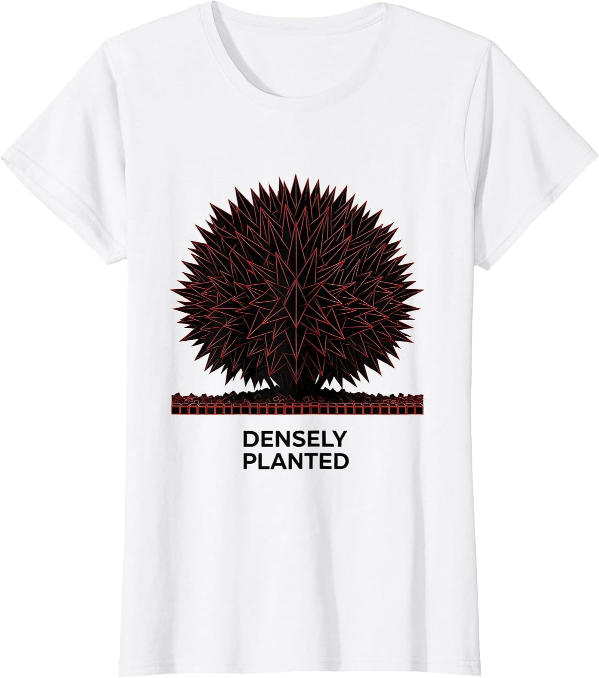Densely Planted Geometric Gardener Houseplant Lover Humor T-Shirt - White