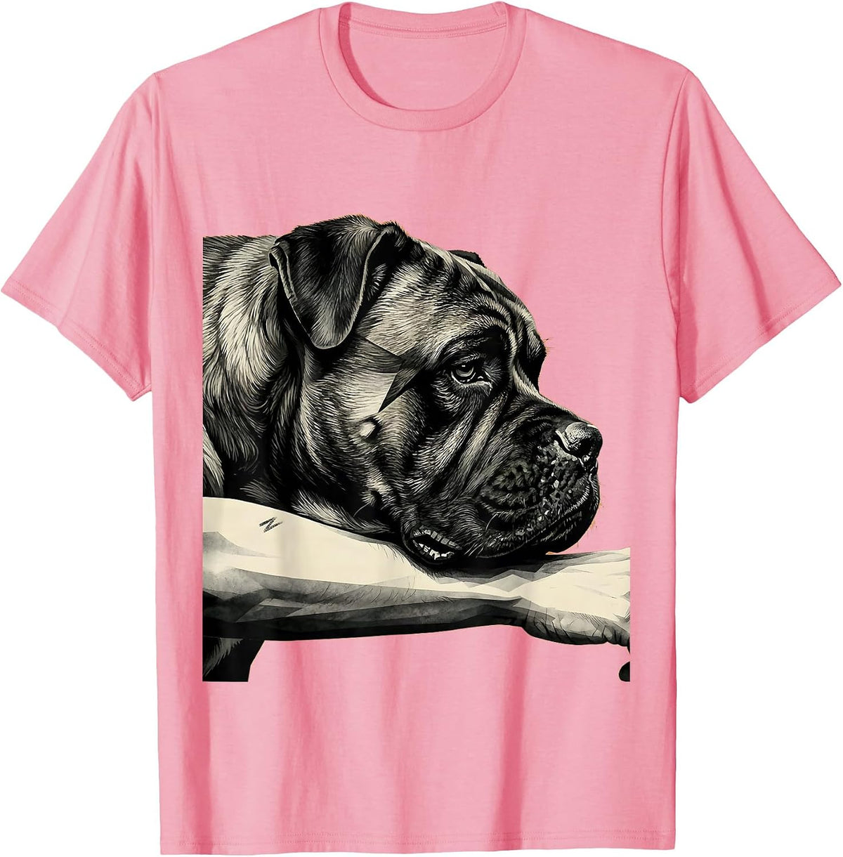 Men's Cane Corso Minimalist Dog Lover Gift T-Shirt - Pink