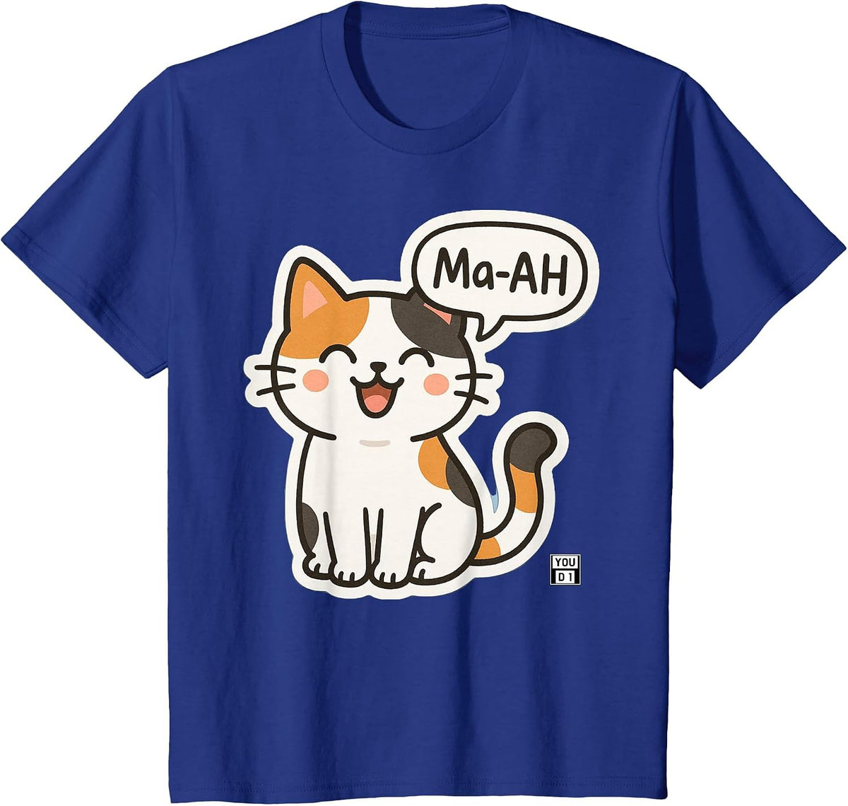 Calico Ma-AH T-Shirt - Royal Blue